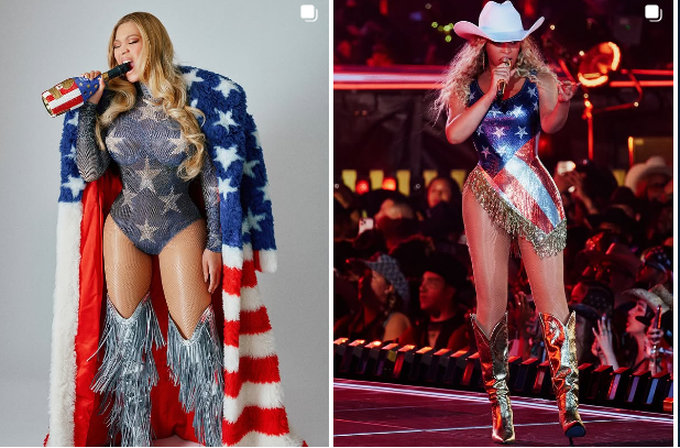 Beyoncé Celebrates Fourth of July in Americana-Inspired Looks at ‘Cowboy Carter’&nbsp;Show
