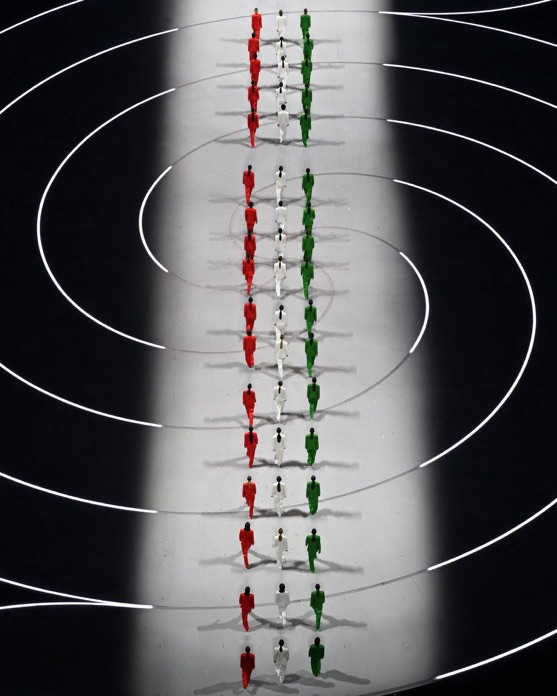 Armani Turns the Olympic Opening Ceremony Into a Living Italian&nbsp;Flag